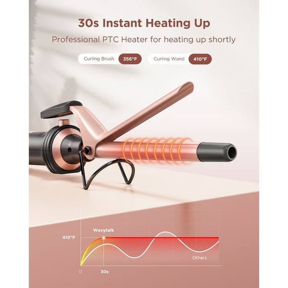 Wavytalk Black and Rose Gold Hair Styling Tool Set - Picture 10 of 11